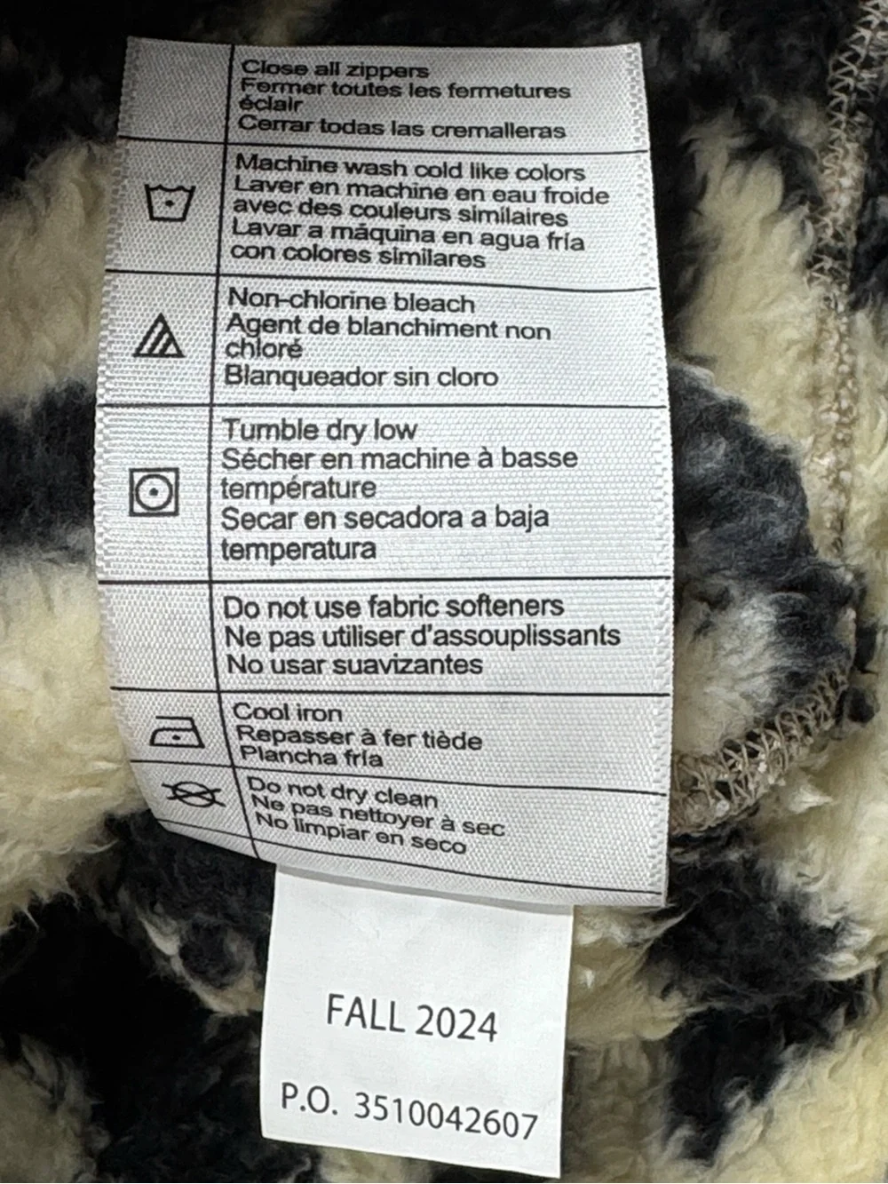 NWT Carhartt Loose Fit Fleece Pullover Jacket - Women's 3X (24-26) - Picture 12 of 16